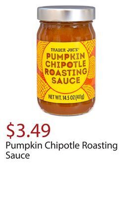 Trader Joe's Pumpkin chipotle roasting sauce offer