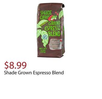 Trader Joe's Shade grown espresso blend offer