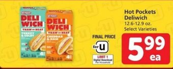 Albertsons Hot Pockets Deliwich 12.6-12.9 oz offer
