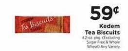 Weis Markets Kedem tea biscuits offer