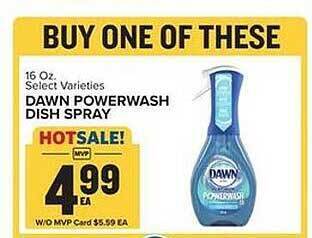 Food Lion Dawn powerwash dish spray offer