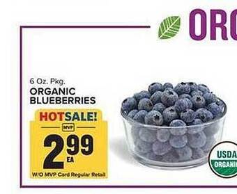 Food Lion Organic blueberries offer
