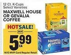 Food Lion Maxwell house or gevalia coffee offer