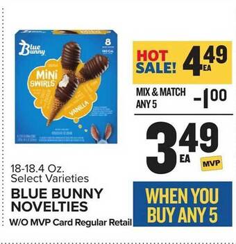 Food Lion Blue bunny novelties offer