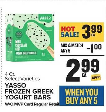 Food Lion Yasso frozen greek yogurt bars offer