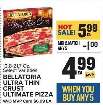 Food Lion Bellatoria ultra thin crust ultimate pizza offer