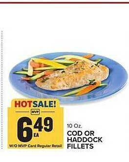 Food Lion Cod or haddock fillets offer