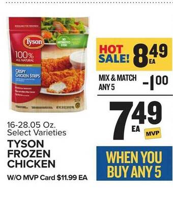 Food Lion Tyson frozen chicken offer