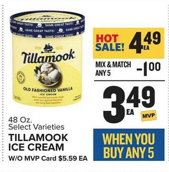 Food Lion Tillamook ice cream offer