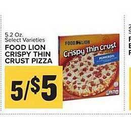 Food Lion Food lion crispy thin crust pizza offer