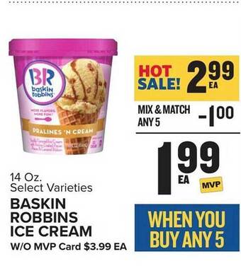 Food Lion Baskin robbins ice cream offer