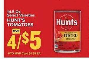 Food Lion Hunt's tomatoes offer