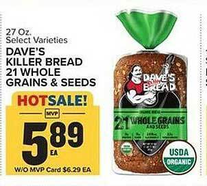 Food Lion Dave's killer bread 21 whole grains & seeds offer