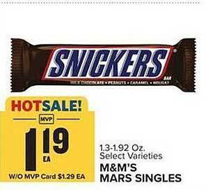 Food Lion M*m's mars singles offer