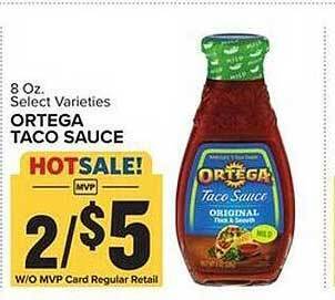 Food Lion Ortega taco sauce offer