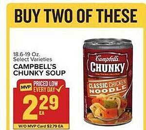 Food Lion Campbell's chunky soup offer