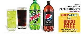 Food Lion Pepsi products offer