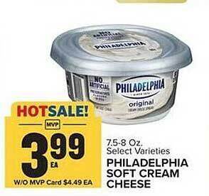 Food Lion Philadelphia soft cream cheese offer