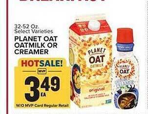 Food Lion Planet oat oatmilk or creamer offer