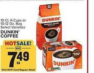 Food Lion Dunkin' coffee offer