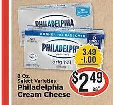 IGA Philadelphia cream cheese offer