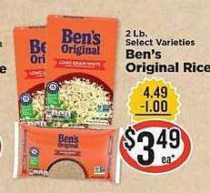 IGA Ben's original rice offer