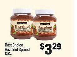 IGA Best choice hazelnut spread offer