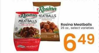 Albertsons Rosina meatballs offer