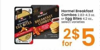 Albertsons Hormel breakfast combos or egg bites offer