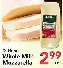 Eurofresh Market Di nonna whole milk mozzarella offer