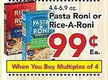 Eurofresh Market Pasta roni or rice-a-roni offer