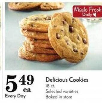 Pavilions Delicious cookies offer