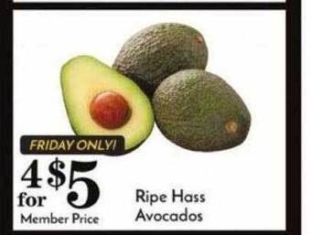 Pavilions Ripe hass avocados offer