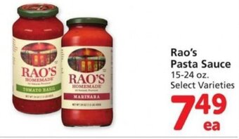 Albertsons Rao's Pasta Sauce 15-24 oz offer