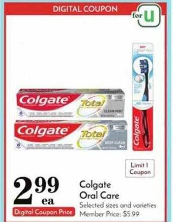 Pavilions Colgate oral care offer