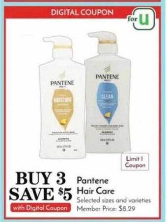 Pavilions Pantene hair care offer