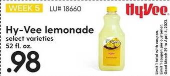Hy-Vee Hy-vee lemonade offer