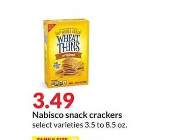 Hy-Vee Nabisco snack crackers offer