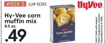 Hy-Vee Hy-vee corn muffin mix offer