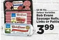 IGA Bob evans sausage rolls, links or patties offer