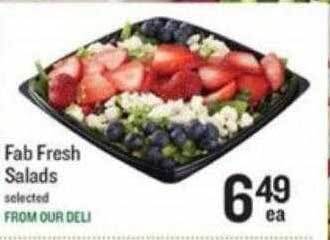 Lowes Foods Fab fresh salads offer