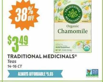 Natural Grocers Traditional medicinals teas offer