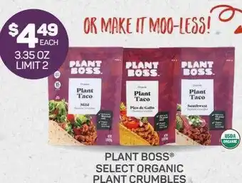 Natural Grocers Plant boos select organic plant crumbles offer