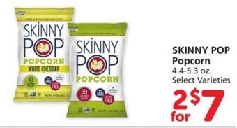 Albertsons Skinny Pop Popcorn 4.4-5.3 oz offer