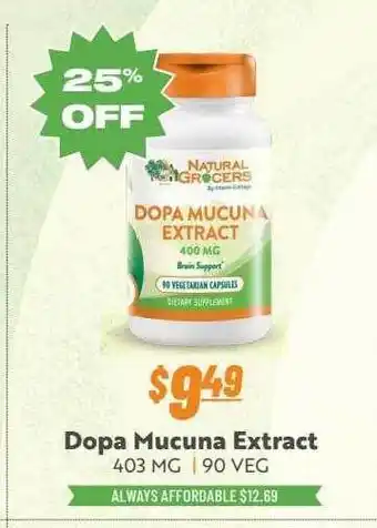 Natural Grocers Natural grocers dopa mucuna extract offer
