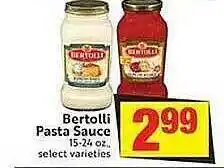 Save Mart Bertolli pasta sauce offer
