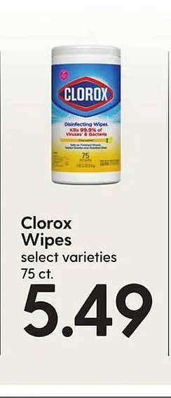 Hy-Vee Clorox wipes offer