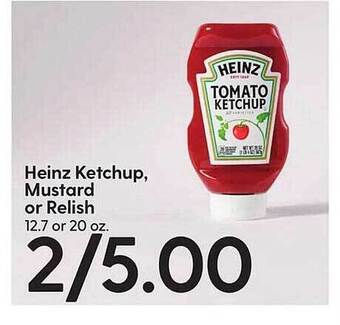 Hy-Vee Heinz ketchup, mustard or relish offer