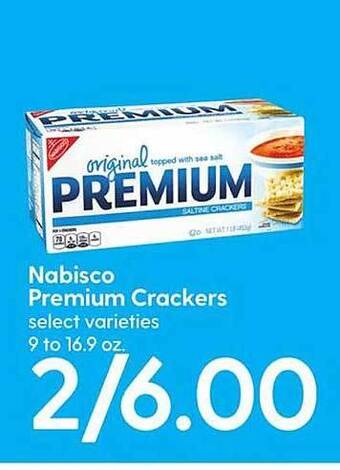 Hy-Vee Nabisco premium crackers offer