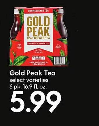 Hy-Vee Gold peak tea offer